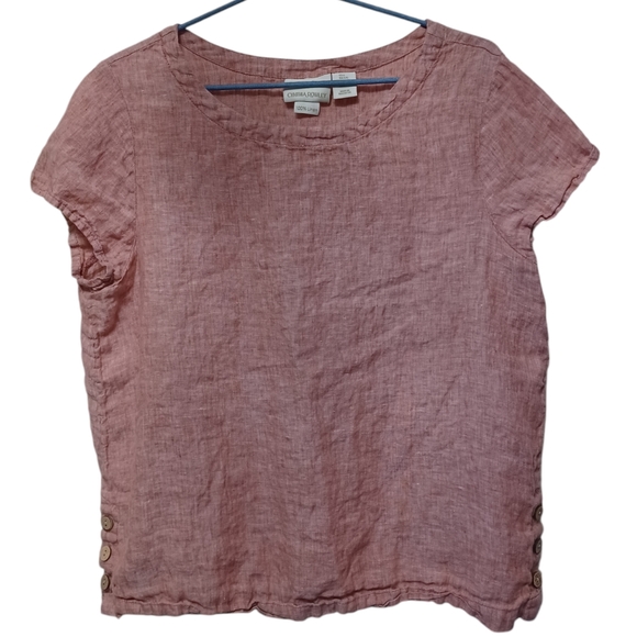 100% Linen Shirt by Cynthia Rowley Women's Large - Picture 9 of 9